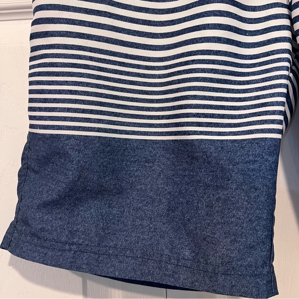 🩷 Cedarwood State Blue & White Men’s Swimsuit Bathing Suit Trunks - Small